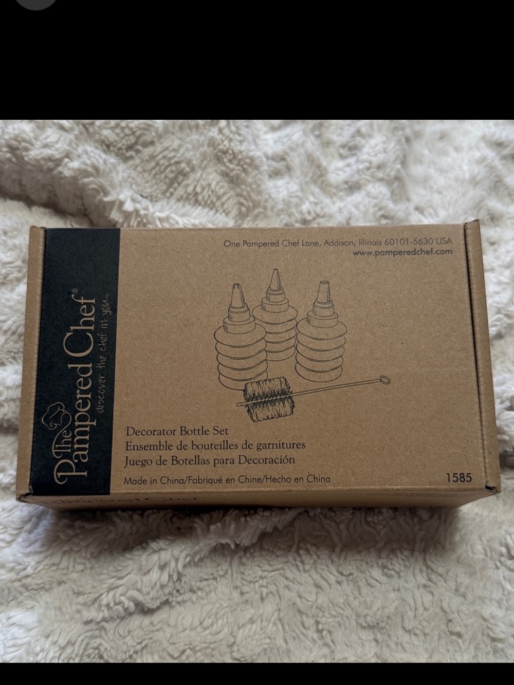 Pampered Chef #1585 Decorator Bottle Set
